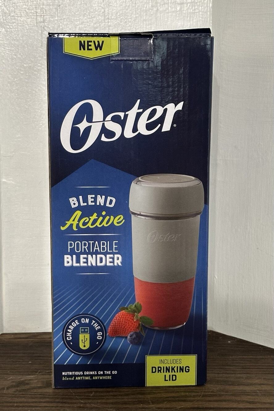 Oster Blend Active Rechargeable Portable Blender - Sunbeam Gray, New, open box